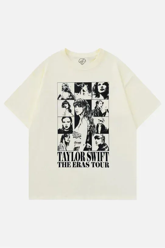 Bej Unisex Taylor Swift The Eras Tour T-Shirt x6